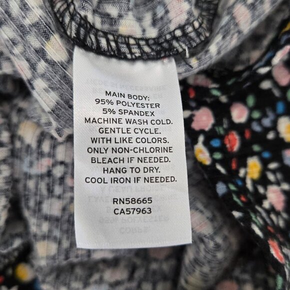 BP NORDSTROM Floral Print Ruffle Trim Mini Dress With Sweetheart Neck Sz L  NEW - Picture 10 of 10